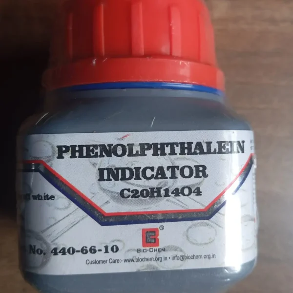 Phenolphthalein Indicator Powder (C₂₀H₁₄O₄) 25g