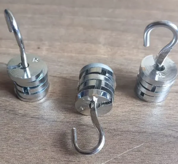 Stainless Steel 4g Slotted Weight/Mass with Hook